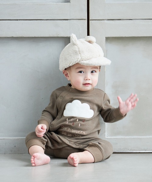 MAKE YOUR DAY（メイクユアデイ）の「くまみみボアキャップ（キャップ・キッズ・アイボリー/チャコールグレー/ブラウン・XS/L/S/M）」の4枚目の写真