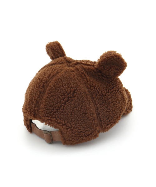 MAKE YOUR DAY（メイクユアデイ）の「くまみみボアキャップ（キャップ・キッズ・アイボリー/チャコールグレー/ブラウン・XS/L/S/M）」の7枚目の写真