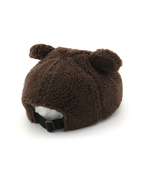 MAKE YOUR DAY（メイクユアデイ）の「くまみみボアキャップ（キャップ・キッズ・アイボリー/チャコールグレー/ブラウン・XS/L/S/M）」の8枚目の写真