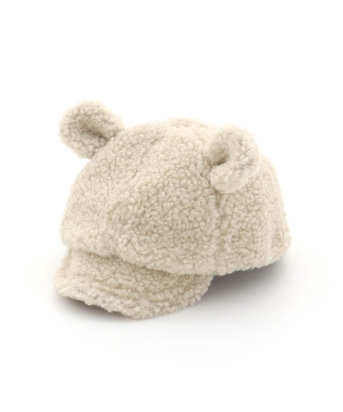 MAKE YOUR DAY（メイクユアデイ）の「くまみみボアキャップ（キャップ・キッズ・アイボリー/チャコールグレー/ブラウン・XS/L/S/M）」の9枚目の写真