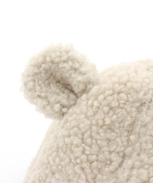 MAKE YOUR DAY（メイクユアデイ）の「くまみみボアキャップ（キャップ・キッズ・アイボリー/チャコールグレー/ブラウン・XS/L/S/M）」の12枚目の写真