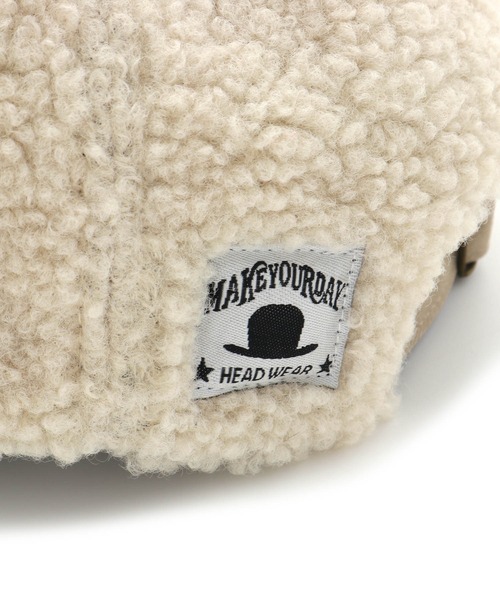 MAKE YOUR DAY（メイクユアデイ）の「くまみみボアキャップ（キャップ・キッズ・アイボリー/チャコールグレー/ブラウン・XS/L/S/M）」の13枚目の写真