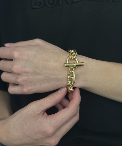 Burner（バーナー）の「【OKUOKU　0909】重量感　アンカーチェーン　４サイズ　ブレスレット　ネックレスタイプ　 / oku-bracelet-23-15（ブレスレット・メンズ・その他1/シルバー×ゴールド/シルバー×ブラック/ゴールド/ブラック・FREE/90/150/75）」の20枚目の写真