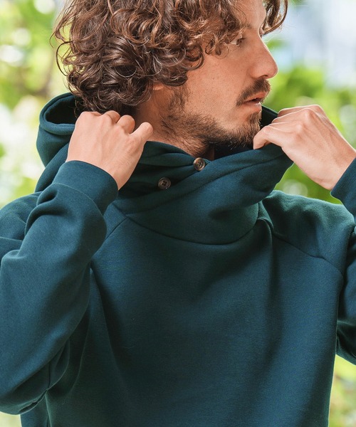 Magine（マージン）の「mpa2948- BACK BOA VOLUME NECK PARKA パーカー（パーカー・メンズ・ブルー系その他/オリーブ/ブラック/チャコール・44/46/48）」の2枚目の写真