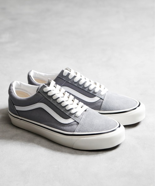 And A（アンドエー）の「VANS ヴァンズ / OLD SKOOL 36 DX（Anaheim Factory）オールドスクール スエードキャンバスローカットスニーカー / VN0A4BW3BLS VN0A4BW3BM7（スニーカー・メンズ・グレイッシュブルー/マスタード・27.5cm/26.5cm/27cm/28cm）」の4枚目の写真