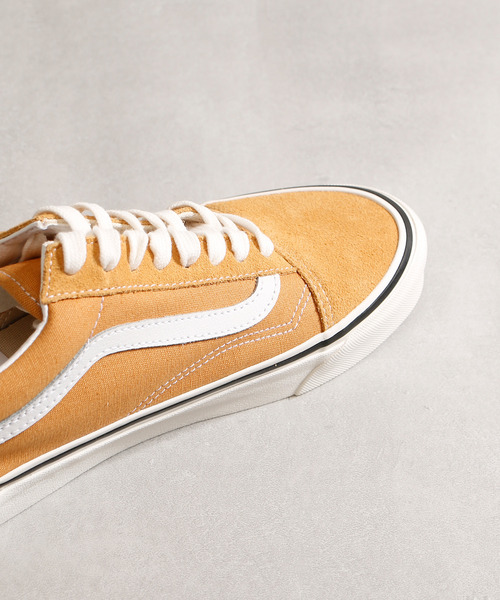 And A（アンドエー）の「VANS ヴァンズ / OLD SKOOL 36 DX（Anaheim Factory）オールドスクール スエードキャンバスローカットスニーカー / VN0A4BW3BLS VN0A4BW3BM7（スニーカー・メンズ・グレイッシュブルー/マスタード・27.5cm/26.5cm/27cm/28cm）」の19枚目の写真