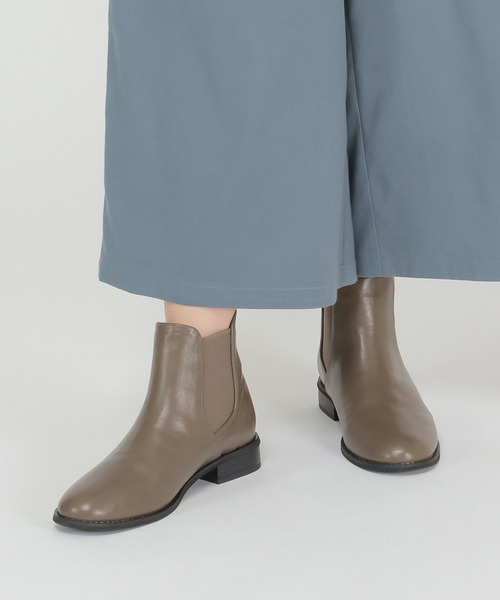 ikka(イッカ)の「サイドゴアプレーンブーツ(ブーツ・レディース・ブラック/ブラウン・M/L)」の11枚目の写真