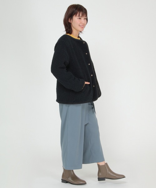 ikka(イッカ)の「サイドゴアプレーンブーツ(ブーツ・レディース・ブラック/ブラウン・M/L)」の6枚目の写真