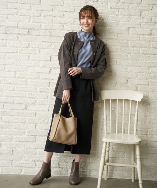 ikka(イッカ)の「サイドゴアプレーンブーツ(ブーツ・レディース・ブラック/ブラウン・M/L)」の22枚目の写真