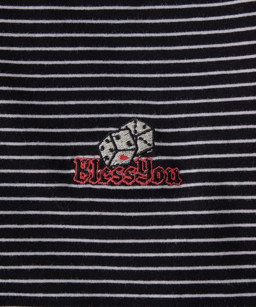 WHO'S WHO gallery（フーズフーギャラリー）の「【BLESS YOU/ブレスユー】ダイスボーダーTEE（Tシャツ/カットソー・メンズ・ブラック/ネイビー/ブラウン・FREE）」の13枚目の写真