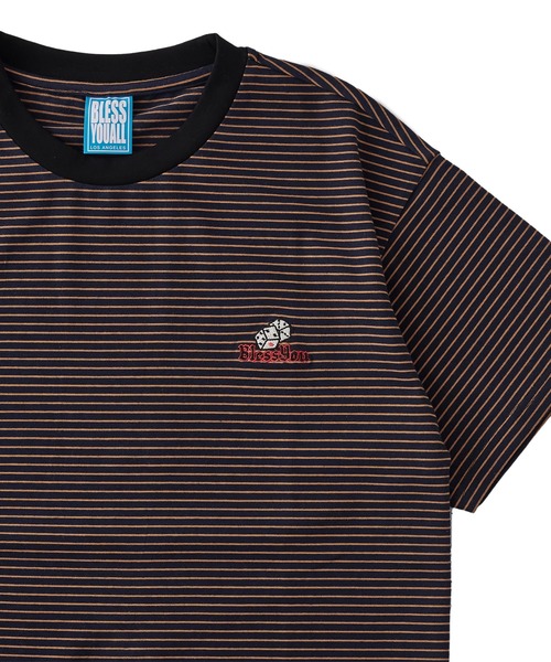 WHO'S WHO gallery（フーズフーギャラリー）の「【BLESS YOU/ブレスユー】ダイスボーダーTEE（Tシャツ/カットソー・メンズ・ブラック/ネイビー/ブラウン・FREE）」の10枚目の写真