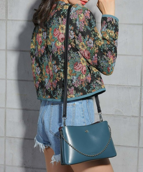 jouetie（ジュエティ）の「【jouetie/ジュエティ】カラーエッジ　両アオリポケット　ショルダーバッグ（ショルダーバッグ・レディース・アイボリー/グレイッシュベージュ/ブルー系その他/ブラック/ブルー/ダークブラウン/ダークグリーン・FREE）」の6枚目の写真