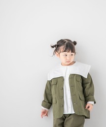 LOWRYS FARM | コットンミリタリーシャツジャケット　162245(シャツ/ブラウス)