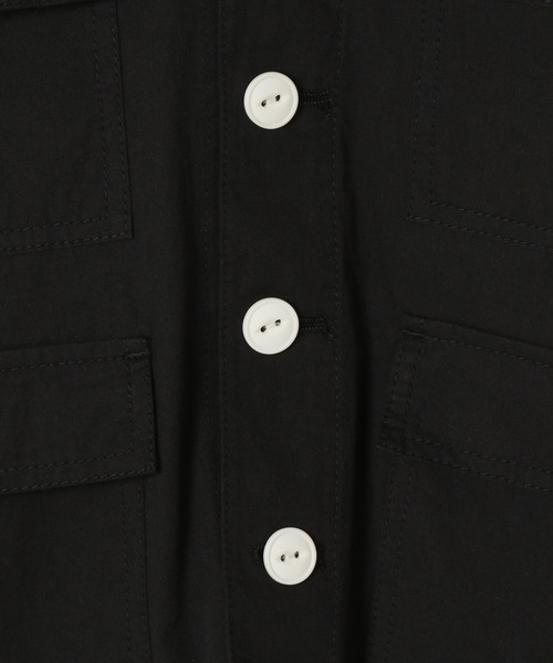 LOWRYS FARM（ローリーズファーム）の「コットンミリタリーシャツジャケット　162245（シャツ/ブラウス・キッズ・アイボリー/ブラック/カーキ・110cm/120cm/130cm/140cm/150cm）」の5枚目の写真