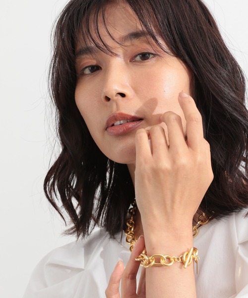 BARNYARDSTORM（バンヤードストーム）の「BARNYARDSTORM / ボリュームチェーンブレス（ブレスレット・レディース・シルバー/ゴールド・FREE）」の7枚目の写真