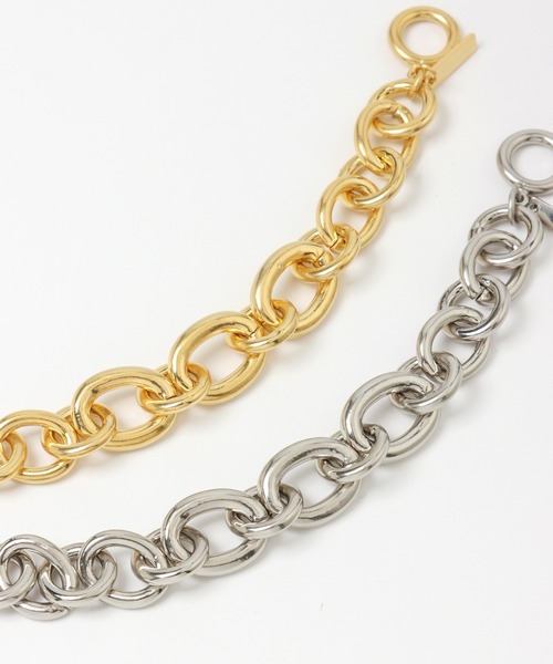 BARNYARDSTORM（バンヤードストーム）の「BARNYARDSTORM / ボリュームチェーンブレス（ブレスレット・レディース・シルバー/ゴールド・FREE）」の12枚目の写真