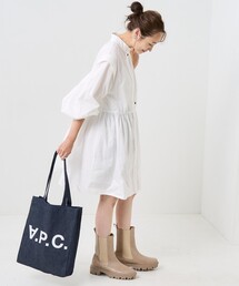 FREAK'S STORE | バルーンスリーブミニワンピース(シャツワンピース)