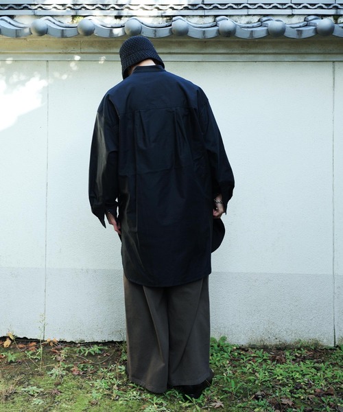 Air Tokyo（エアートウキョー）の「オーバーサイズ バンドカラー L/S シャツ（シャツ/ブラウス・メンズ・ホワイト/ブラック/ホワイト系その他・MEDIUM/LARGE/SMALL）」の20枚目の写真