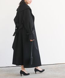 ボリュームタックスリーブショールカラーコート