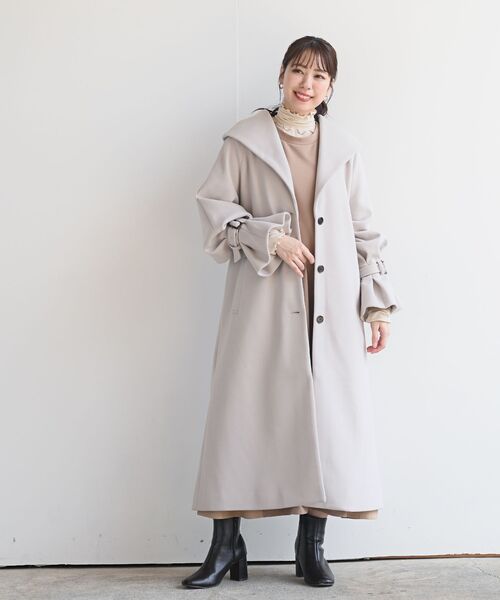 rps（アールピーエス）の「ボリュームタックスリーブショールカラー