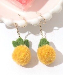 ポンポンフルーツピアス
