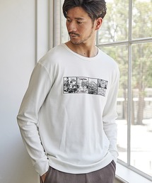 UNION STATION（ユニオンステーション）の「刺繍プリントスムースロンT（Tシャツ/カットソー）」