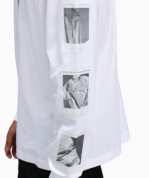 Calvin Klein（カルバン・クライン）の「ポラロイド ロングスリーブ Tシャツ（Tシャツ/カットソー・メンズ・ホワイト・S/M/L/XL）」の7枚目の写真