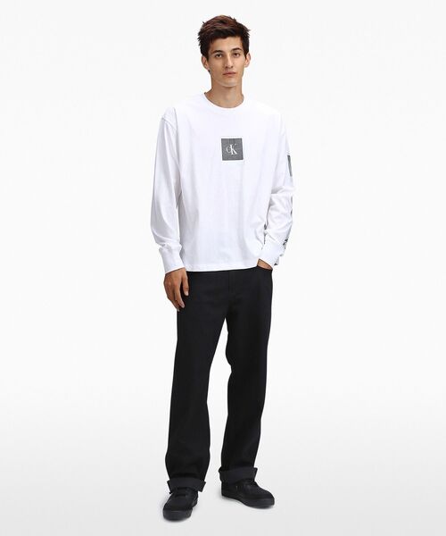 Calvin Klein（カルバン・クライン）の「ポラロイド ロングスリーブ Tシャツ（Tシャツ/カットソー・メンズ・ホワイト・S/M/L/XL）」の9枚目の写真