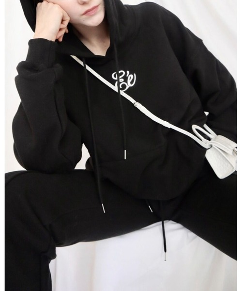 epine パーカー ÉPINE PARIS hoodie flower black | épine