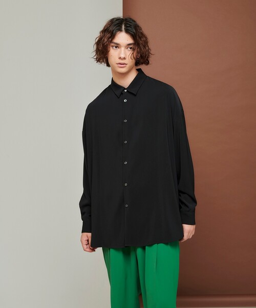 tk.TAKEO KIKUCHI(ティーケータケオキクチ)の「◆カラービッグシャツ(シャツ/ブラウス・メンズ・ダークグリーン/ブラック/ワインレッド/グレー・01/02/03)」の18枚目の写真