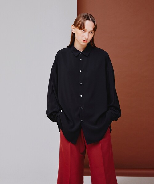 tk.TAKEO KIKUCHI(ティーケータケオキクチ)の「◆カラービッグシャツ(シャツ/ブラウス・メンズ・ダークグリーン/ブラック/ワインレッド/グレー・01/02/03)」の21枚目の写真