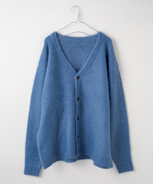 WHIMSIC（ウィムジック）の「【ユニセックス/WEB限定】プレーンシャギーニットカーディガン（カーディガン/ボレロ・レディース・ピンク/イエロー/ブルー/グリーン・FREE）」の20枚目の写真