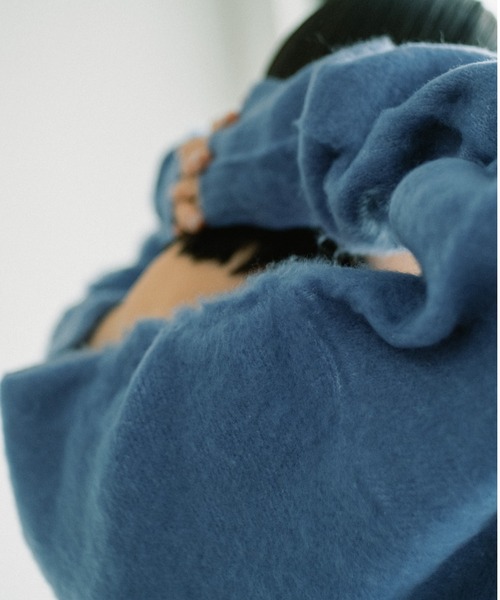 WHIMSIC（ウィムジック）の「【ユニセックス/WEB限定】プレーンシャギーニットカーディガン（カーディガン/ボレロ・レディース・ピンク/イエロー/ブルー/グリーン・FREE）」の16枚目の写真