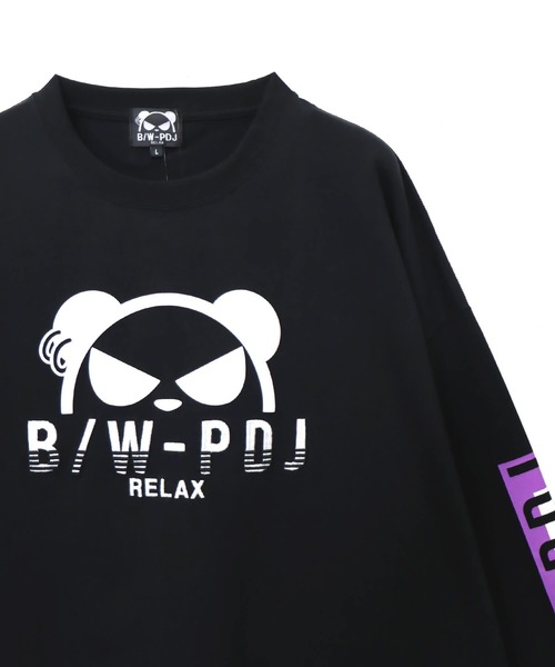 JACKROSE(ジャックローズ)の「JE B/W-PDJ センターロゴ BIG L/STee(Tシャツ/カットソー・メンズ・ホワイト/ブラック・M/L/XL)」の4枚目の写真