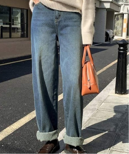 AMELY(エミリー)の「バッグフリンジポケット デニムパンツ(その他パンツ・レディース・ブルー/ブラック・M/L)」の21枚目の写真