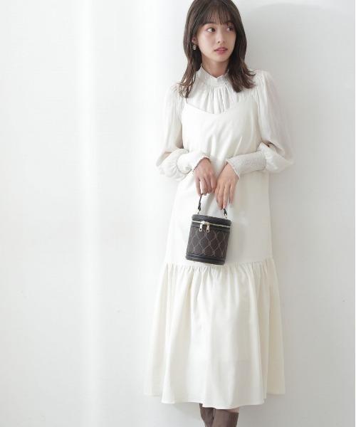 PROPORTION BODY DRESSING(プロポーションボディドレッシング)の「カフスシャーリングブラウス / 1212210006(シャツ/ブラウス・レディース・ネイビー/ホワイト系その他/ピンク/パープル・FREE)」の2枚目の写真