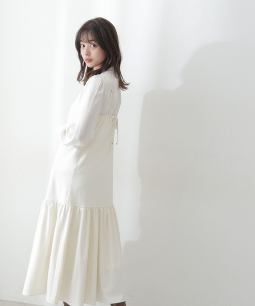 PROPORTION BODY DRESSING(プロポーションボディドレッシング)の「カフスシャーリングブラウス / 1212210006(シャツ/ブラウス・レディース・ネイビー/ホワイト系その他/ピンク/パープル・FREE)」の5枚目の写真
