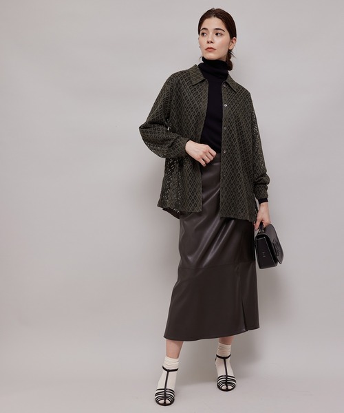 ROPE'（ロペ）の「タートルネックジャストフィットニットソー（ニット/セーター・レディース・ホワイト/ブラック/ネイビー/レッド/イエロー系その他2・M）」の7枚目の写真