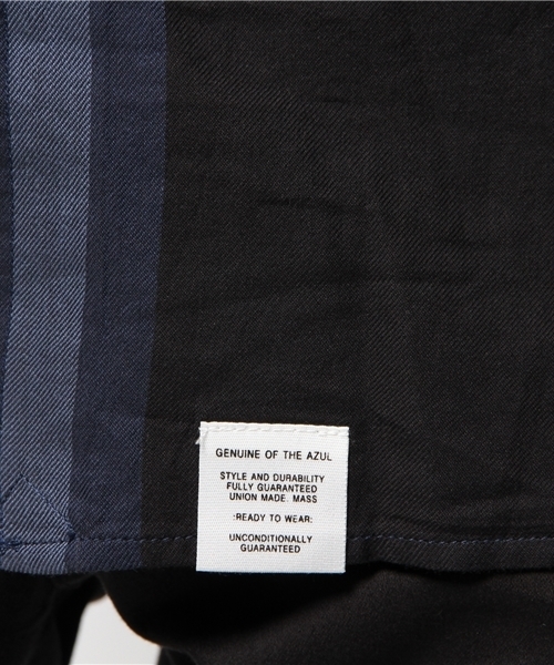 AZUL by moussy（アズールバイマウジー）の「ビッグチェック長袖レギュラーシャツ（シャツ/ブラウス・メンズ・ブラック系その他/ダークネイビー・SMALL/LARGE/MEDIUM/X-SMALL/X-LARGE）」の10枚目の写真