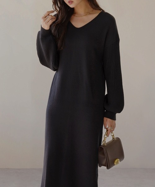 IAMUSE（アイアミューズ）の「選べるネックタイプ！　ロングニットワンピース S0756【IAMUSE】（ワンピース・レディース・ブラウン系2/ベージュ系1/ブラウン系1/ベージュ系2/ホワイト系1/ブラック系1/ホワイト系/ブラウン系/ベージュ系/ブラック系/ホワイト系2/ブラック系2・FREE）」の13枚目の写真