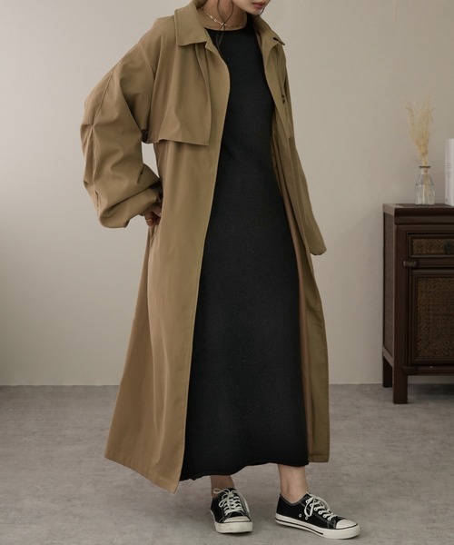 IAMUSE（アイアミューズ）の「選べるネックタイプ！　ロングニットワンピース S0756【IAMUSE】（ワンピース・レディース・ブラウン系2/ベージュ系1/ブラウン系1/ベージュ系2/ホワイト系1/ブラック系1/ホワイト系/ブラウン系/ベージュ系/ブラック系/ホワイト系2/ブラック系2・FREE）」の21枚目の写真