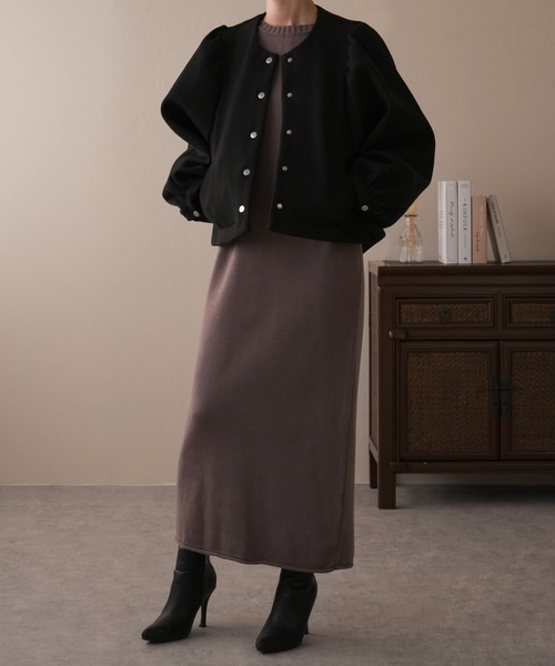 IAMUSE（アイアミューズ）の「選べるネックタイプ！　ロングニットワンピース S0756【IAMUSE】（ワンピース・レディース・ブラウン系2/ベージュ系1/ブラウン系1/ベージュ系2/ホワイト系1/ブラック系1/ホワイト系/ブラウン系/ベージュ系/ブラック系/ホワイト系2/ブラック系2・FREE）」の20枚目の写真