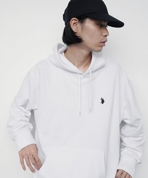 U.S. POLO ASSN. / ユーエスポロアッスン 別注 コラボ  ビッグシルエット 裏毛 プルオーバー パーカー