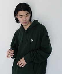 U.S. POLO ASSN. / ユーエスポロアッスン 別注 コラボ ビッグシルエット 裏毛 プルオーバー パーカー