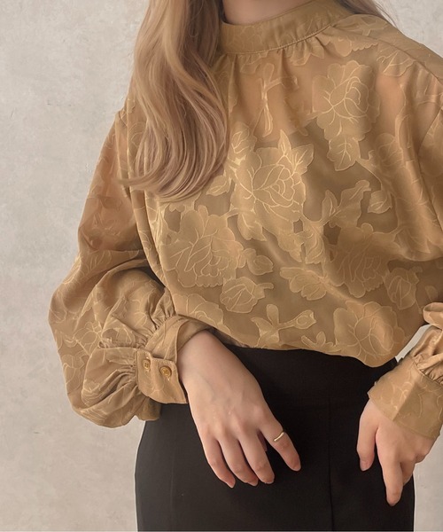 apres jour clair(アプレジュールクレア)の「【apres jour clair】2WAYオパールシャツ【ZOZOTOWN限定アイテム】(シャツ/ブラウス・レディース・ブラック/ライトブラウン/アイボリー・X-LARGE/フリー)」の3枚目の写真