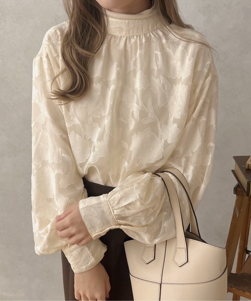 apres jour clair(アプレジュールクレア)の「【apres jour clair】2WAYオパールシャツ【ZOZOTOWN限定アイテム】(シャツ/ブラウス・レディース・ブラック/ライトブラウン/アイボリー・X-LARGE/フリー)」の4枚目の写真