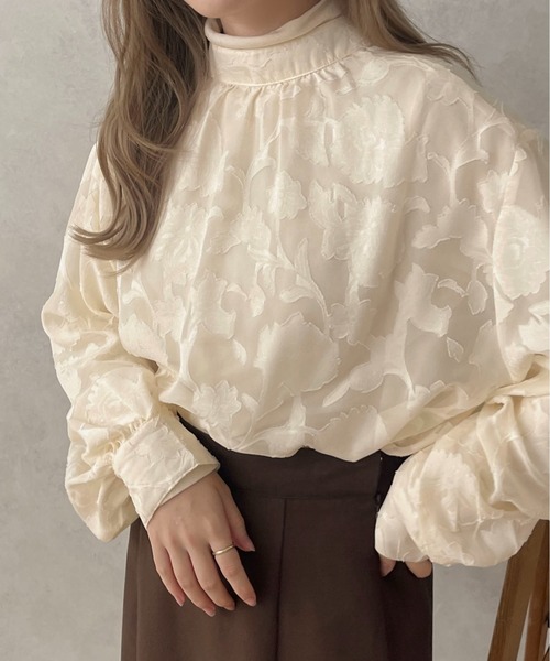 apres jour clair(アプレジュールクレア)の「【apres jour clair】2WAYオパールシャツ【ZOZOTOWN限定アイテム】(シャツ/ブラウス・レディース・ブラック/ライトブラウン/アイボリー・X-LARGE/フリー)」の5枚目の写真