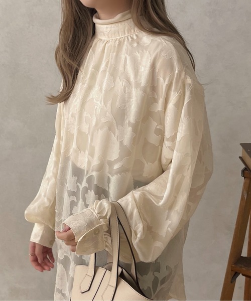apres jour clair(アプレジュールクレア)の「【apres jour clair】2WAYオパールシャツ【ZOZOTOWN限定アイテム】(シャツ/ブラウス・レディース・ブラック/ライトブラウン/アイボリー・X-LARGE/フリー)」の8枚目の写真
