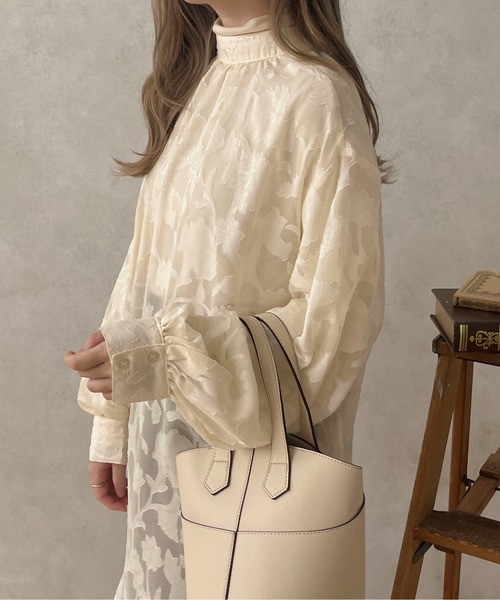 apres jour clair(アプレジュールクレア)の「【apres jour clair】2WAYオパールシャツ【ZOZOTOWN限定アイテム】(シャツ/ブラウス・レディース・ブラック/ライトブラウン/アイボリー・X-LARGE/フリー)」の10枚目の写真