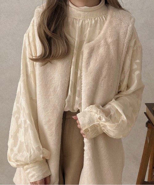apres jour clair(アプレジュールクレア)の「【apres jour clair】2WAYオパールシャツ【ZOZOTOWN限定アイテム】(シャツ/ブラウス・レディース・ブラック/ライトブラウン/アイボリー・X-LARGE/フリー)」の13枚目の写真